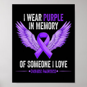 Poster Portez du violet en mémoire de quelqu'un que j'aim