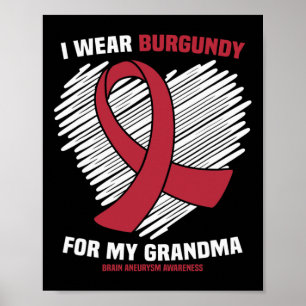 Poster Portez La Bourgogne Pour Mon Grand-Mère Cerveau An