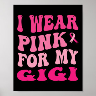 Poster Portez Le Rose Pour Ma Sensibilisation Au Cancer D