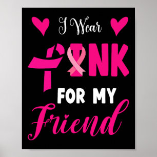 Poster Portez Le Rose Pour Mon Ami Sensibilisation Au Can