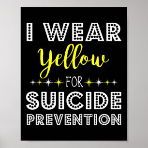 Poster Portez Un Jaune Pour La Prévention Du Suicide Supp