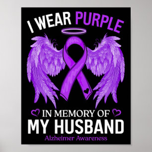 Poster Portez Violet En Mémoire De Mon Mari Alzheimerheim
