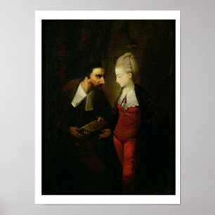 Poster Portia and Shylock from 'The Merchant of Venice' A