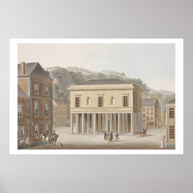 Poster Portico de la Fontaine de Pouhon au Spa, de 'Ch (Devant)