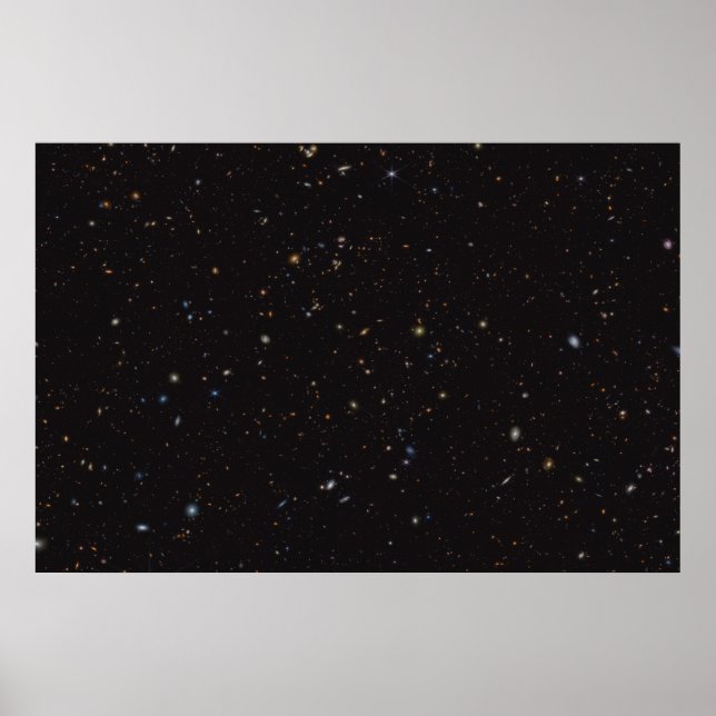 Poster Portion De Ciel Avec Plus De 45 000 Galaxies Visib (Devant)