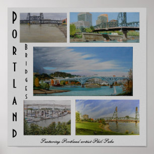 Poster Portland Bridges