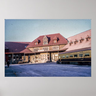 Poster Portland, Maine Grand Trunk Station 1964