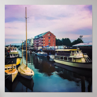 Poster Portland Maine Waterfront