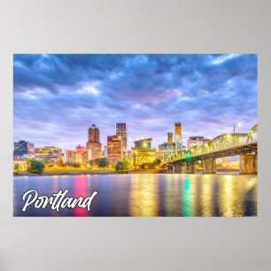 Poster Portland, Oregon, États-Unis