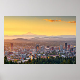 Poster Portland, Oregon, États-Unis