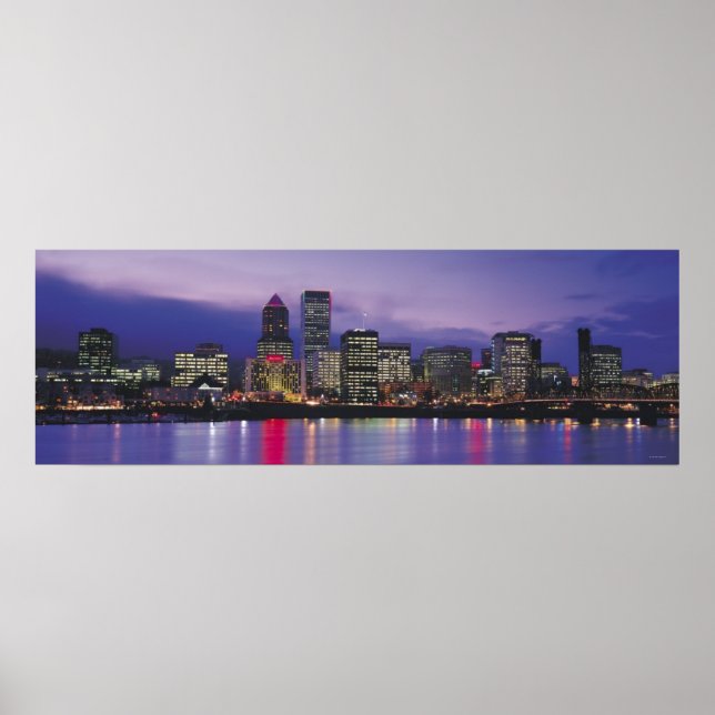 Poster Portland Skyline (Devant)