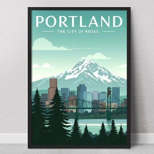 Poster Portland vintage