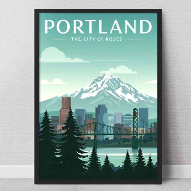 Poster Portland vintage (Créateur téléchargé)