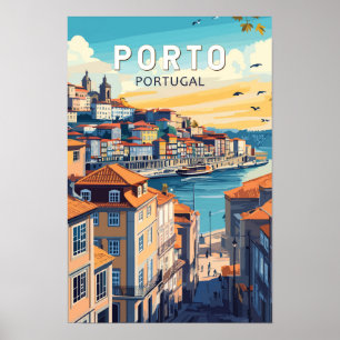 Poster Porto Portugal Voyage Art Vintage