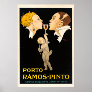 Poster Porto Ramos Pinto par René Vincent - Français Vint
