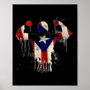 Poster Porto Rico Boxe Gants Boxeo Shirt Ropa Uni