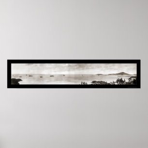 Poster Porto Rico Ships Photo 1914