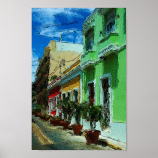 Poster Porto Rico - Vieux San Juan