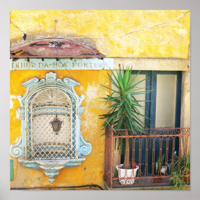 Poster Porto Yellow Architecture Photo (Devant)