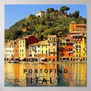 POSTER PORTOFINO ITALIE