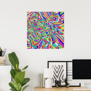 Poster Portrait Abstrait
