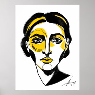 Poster Portrait Abstrait n° 1