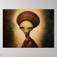 Portrait Alien antique
