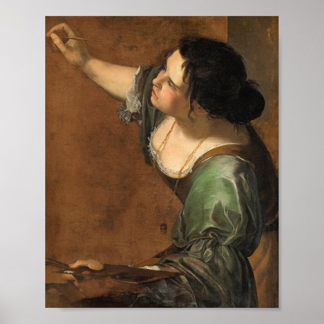Poster Portrait Allégorie Peinture Artemisia Gentilesc (Devant)