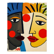 Portrait Art Abstrait