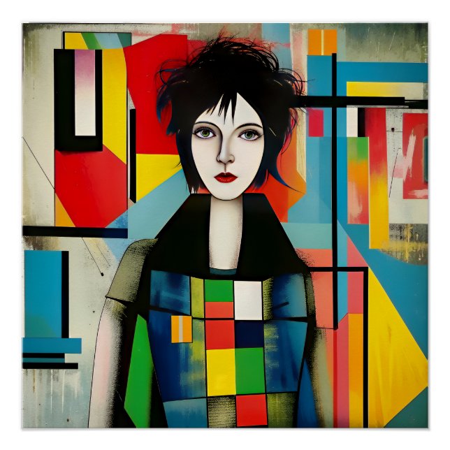 Poster Portrait art moderne (Devant)