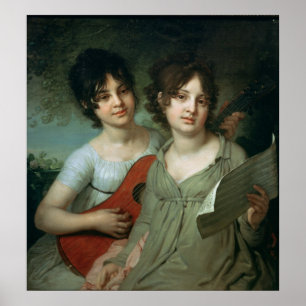 Poster Portrait d'A. et de V. Gagarin, 1802