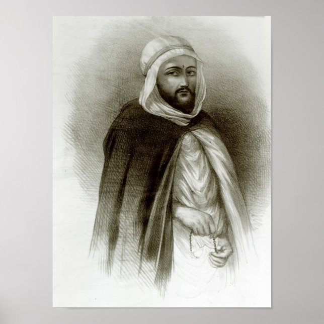 Poster Portrait d'Abd-El-Kader (Devant)