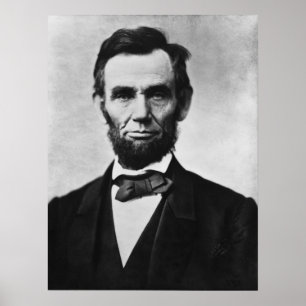 Poster Portrait d'Abraham Lincoln