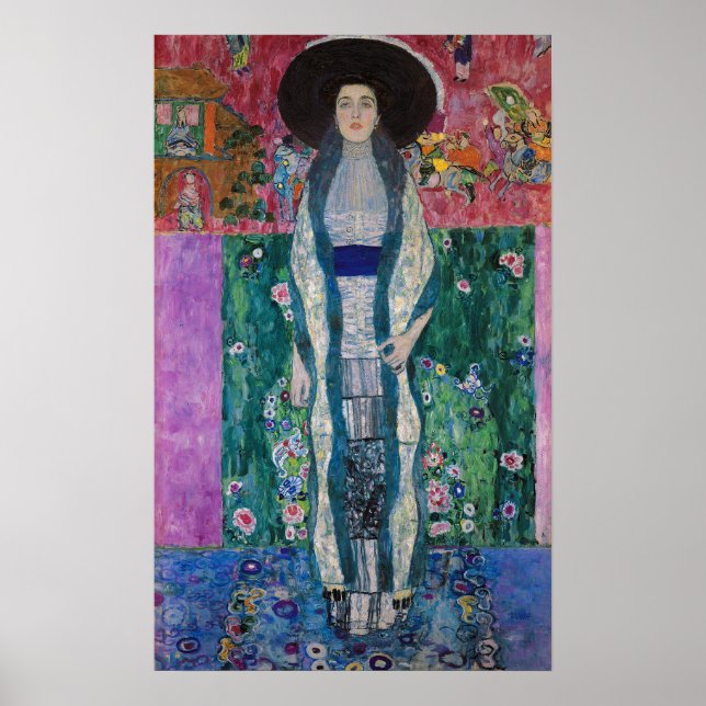 Poster Portrait d'Adèle Bloch Bauer, Gustav Klimt (Devant)