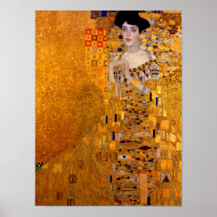 Poster Portrait d'Adele Bloch-Bauer I, 1907 par Klimt