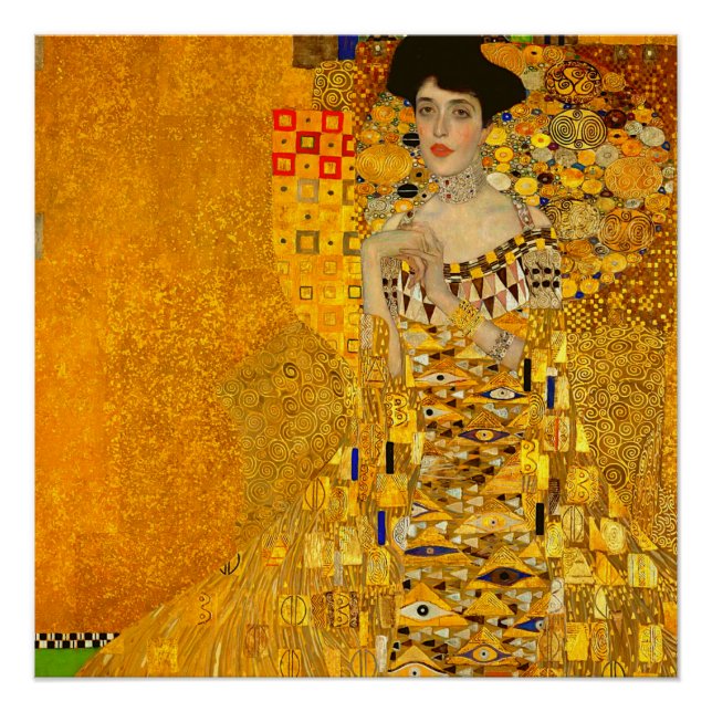 Poster Portrait d'Adele Bloch-Bauer I de Gustav Klimt (Devant)