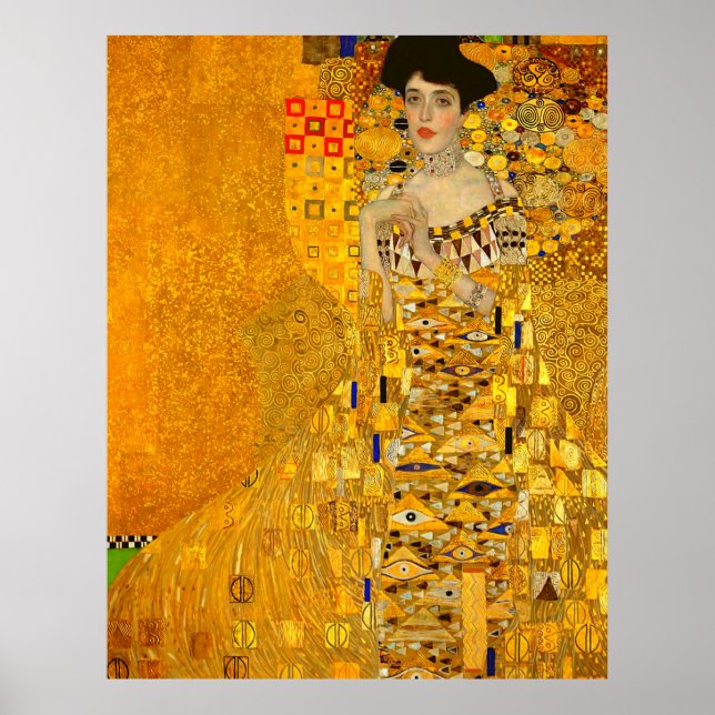 Poster Portrait d'Adele Bloch-Bauer I de Gustav Klimt (Devant)