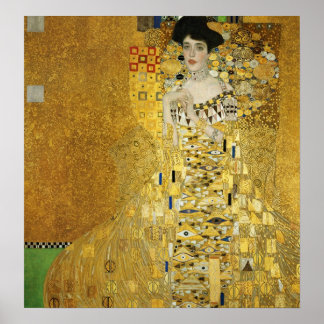 Poster Portrait d'Adele Bloch-Bauer I - Gustav Klimt