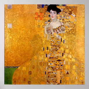Poster Portrait d'Adele Bloch-Bauer I - Gustav Klimt