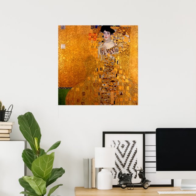 Poster Portrait d'Adele Bloch-Bauer I par Klimt (Bureau à domicile)