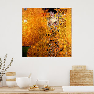 Poster Portrait d'Adele Bloch-Bauer par Gustav Klimt