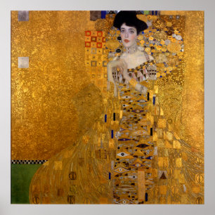 Poster Portrait d'Adele Bloch-Bauer par Gustav Klimt 1907