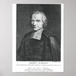 Poster Portrait d'Adrien Baillet