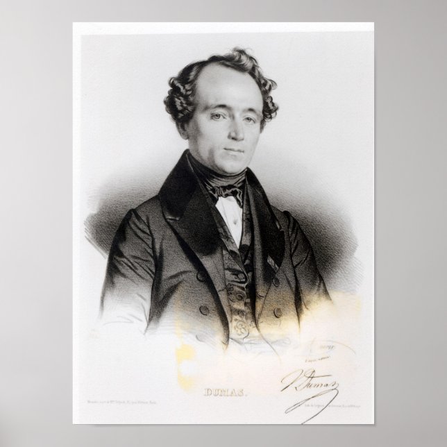 Poster Portrait d'Alexandre Dumas Fils (Devant)