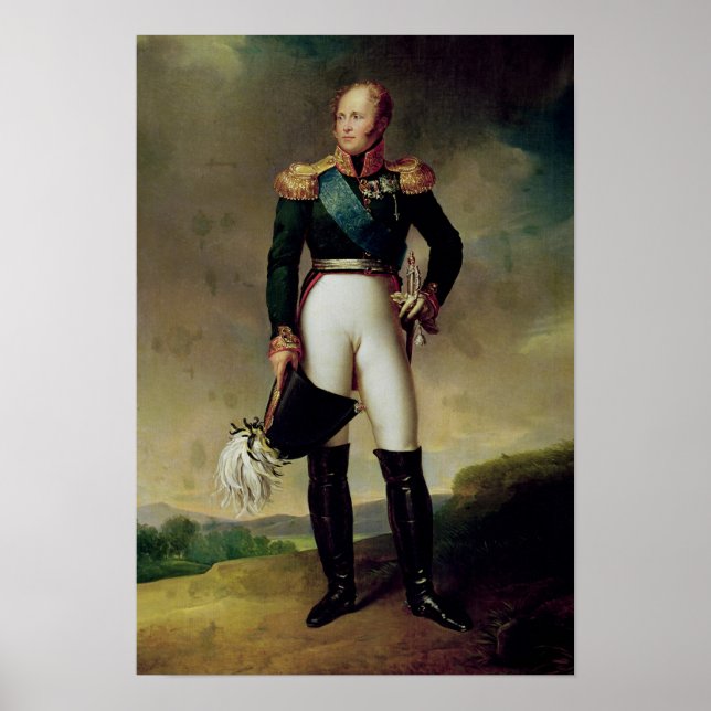 Poster Portrait d'Alexandre I 1814 (Devant)