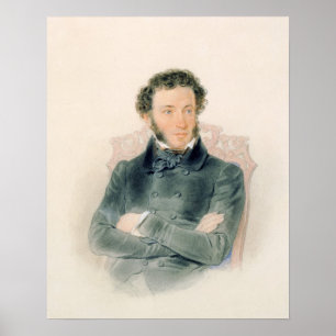 Poster Portrait d'Alexandre Pushkin 1836