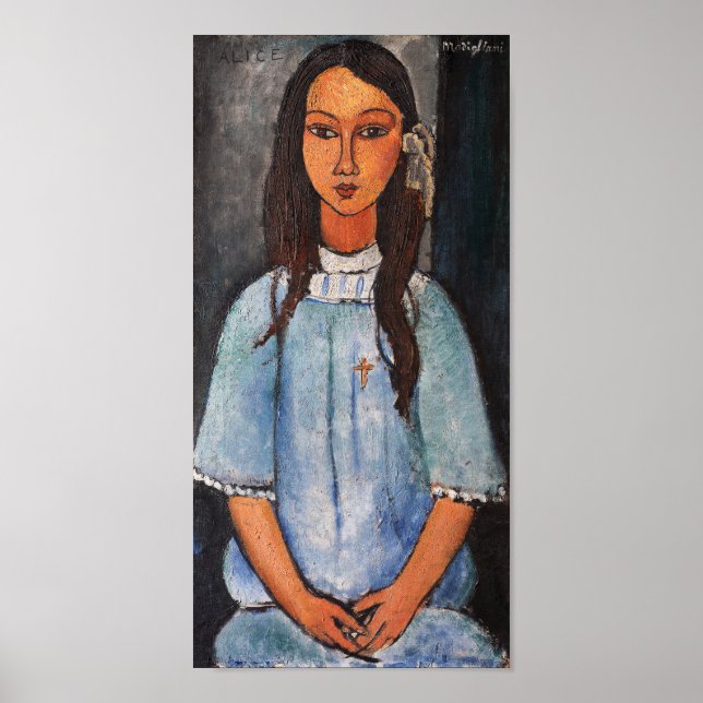 Poster Portrait d'Alice, Modigliani (Devant)
