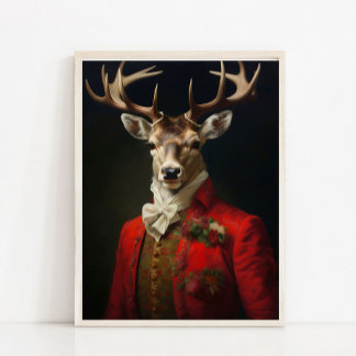 Poster Portrait d'animaux victoriens, Peinture d'animaux 