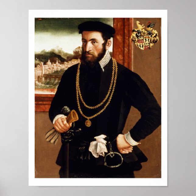 Poster Portrait d'Anton Rummel von Liechtenstein (Devant)