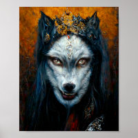 Portrait d'Art numérique d'un loup-garou